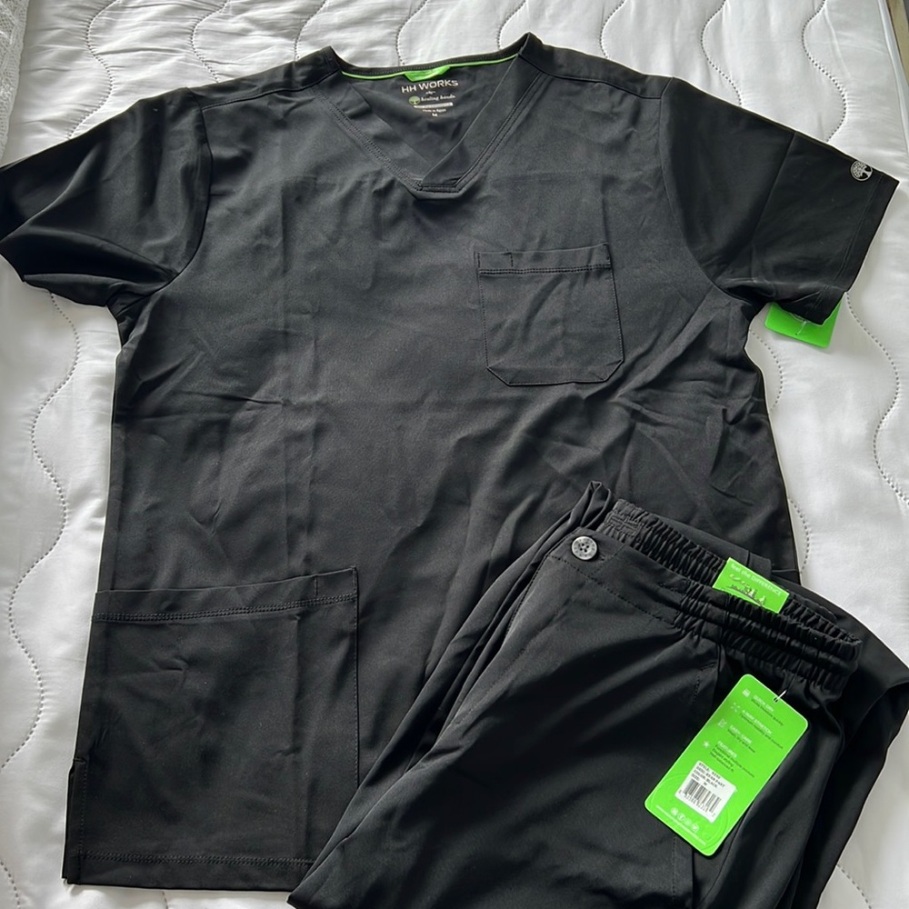 Black Mens Scrubs